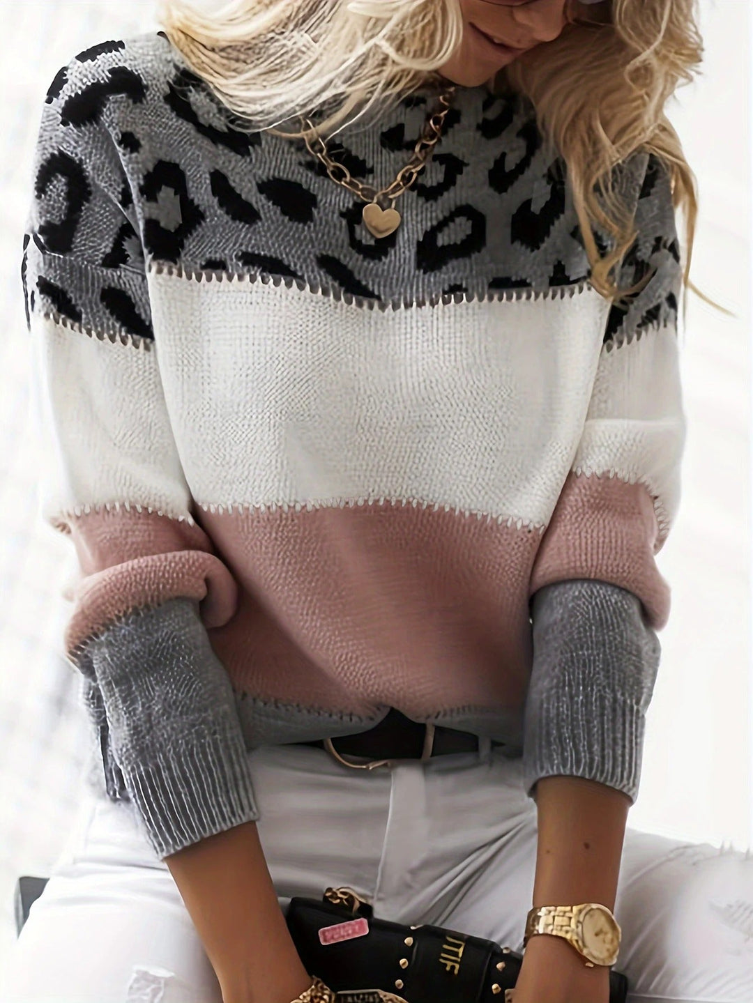 Lela | Maglione leopardato audace