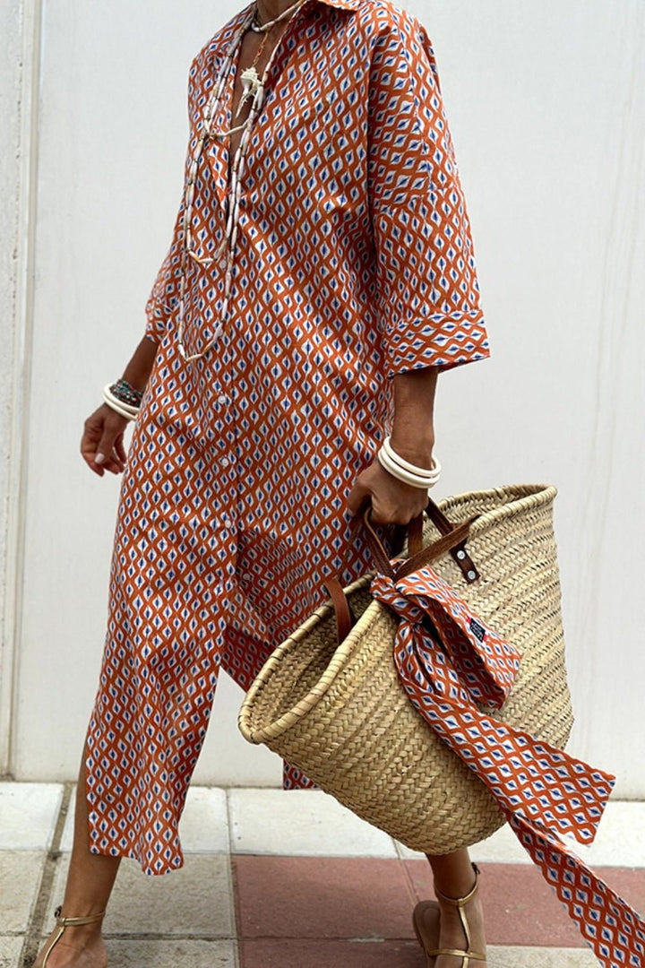 Anne | elegante abito camicia a righe