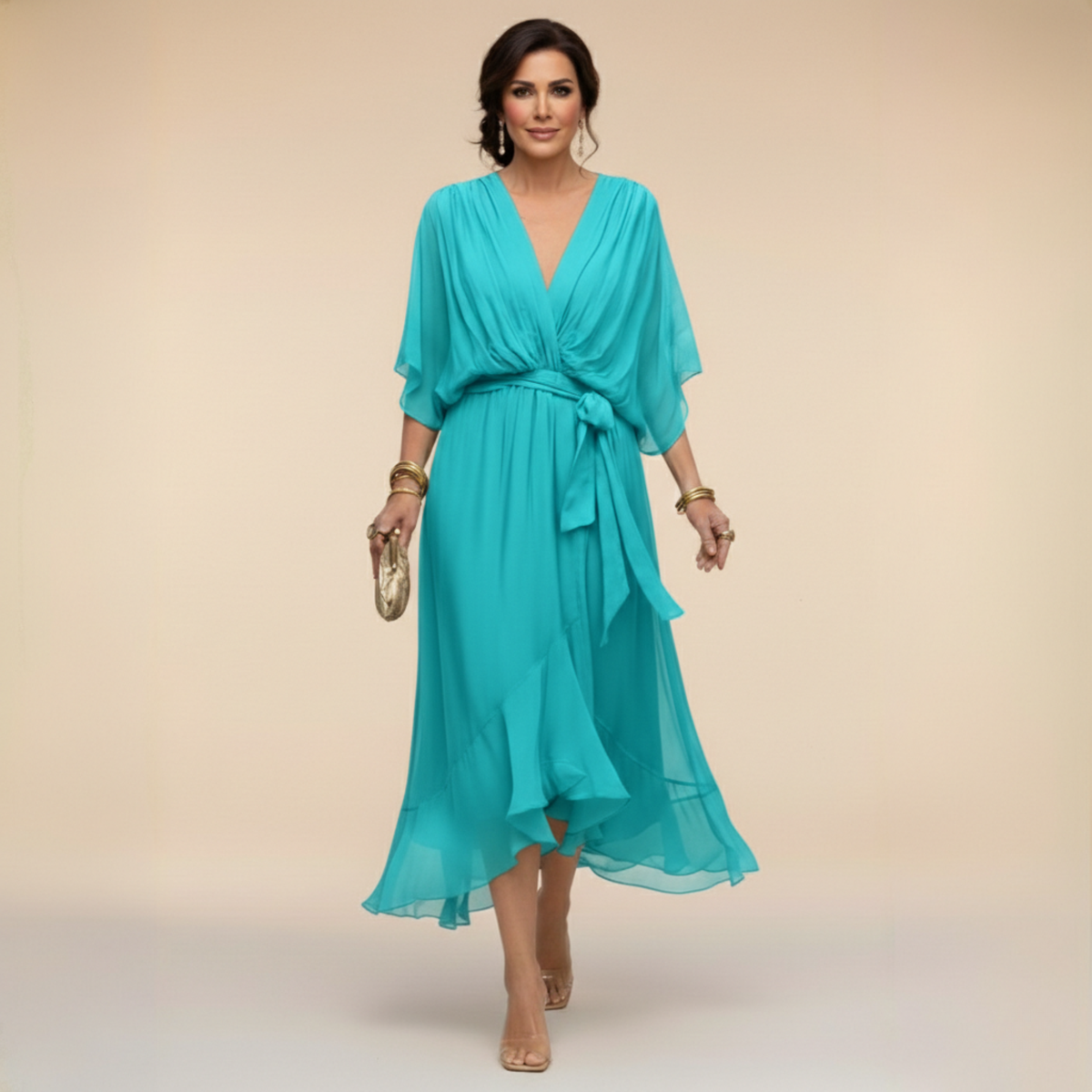 Monica | Abito con scollo a V