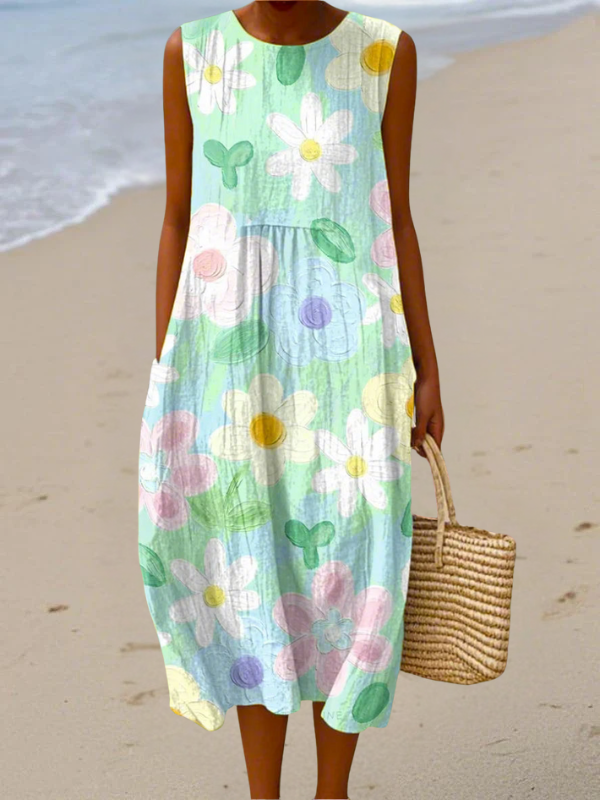Erin | Abito midi Pastel Blossom