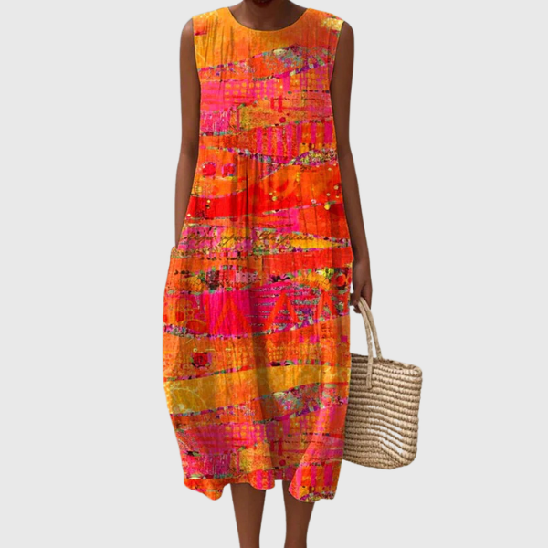 Faye | Abito midi Sunset