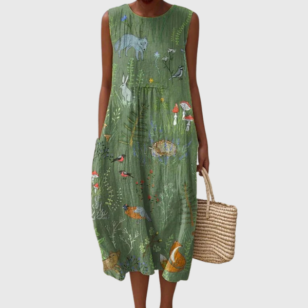 Speranza | Abito midi Woodland