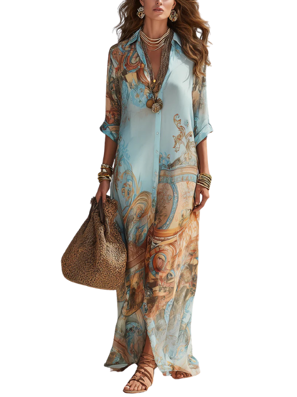 Serena | Abito Chemisier Mediterraneo