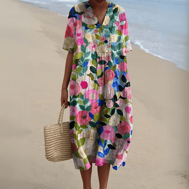 Nathalie | Abito elegante a fiori