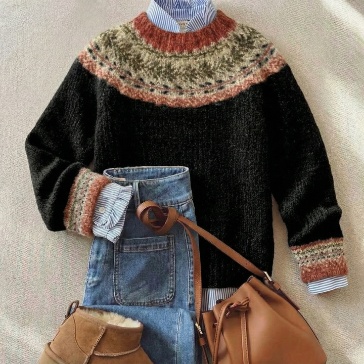 Eleanor™ | Maglione Nordico Vintage in Lana Morbida