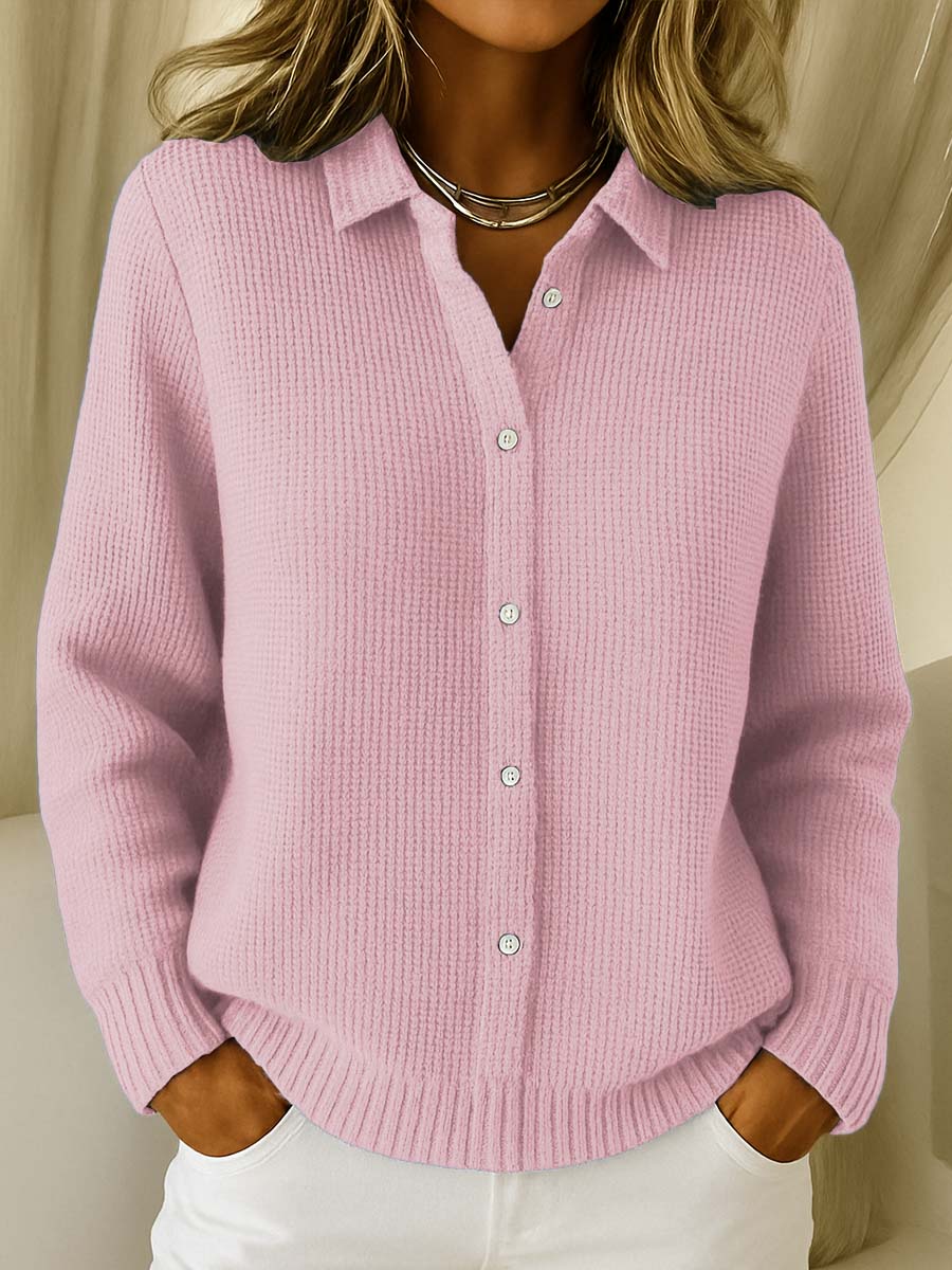 Elena | Cardigan Classico in Maglia Morbida