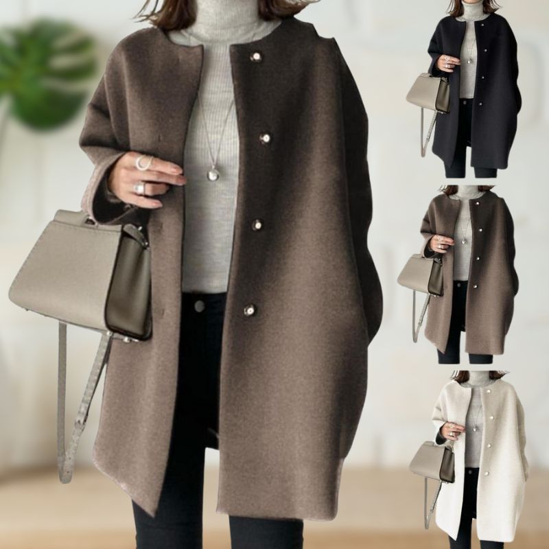 Trude | Cappotto Medio Elegante in Lana Morbida