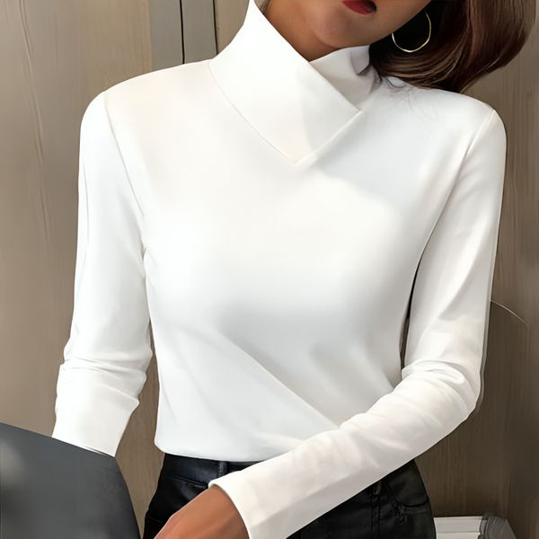 Liora | T-shirt collo alto chic