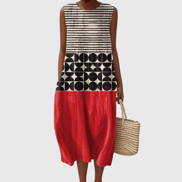 Jane | Abito midi color block