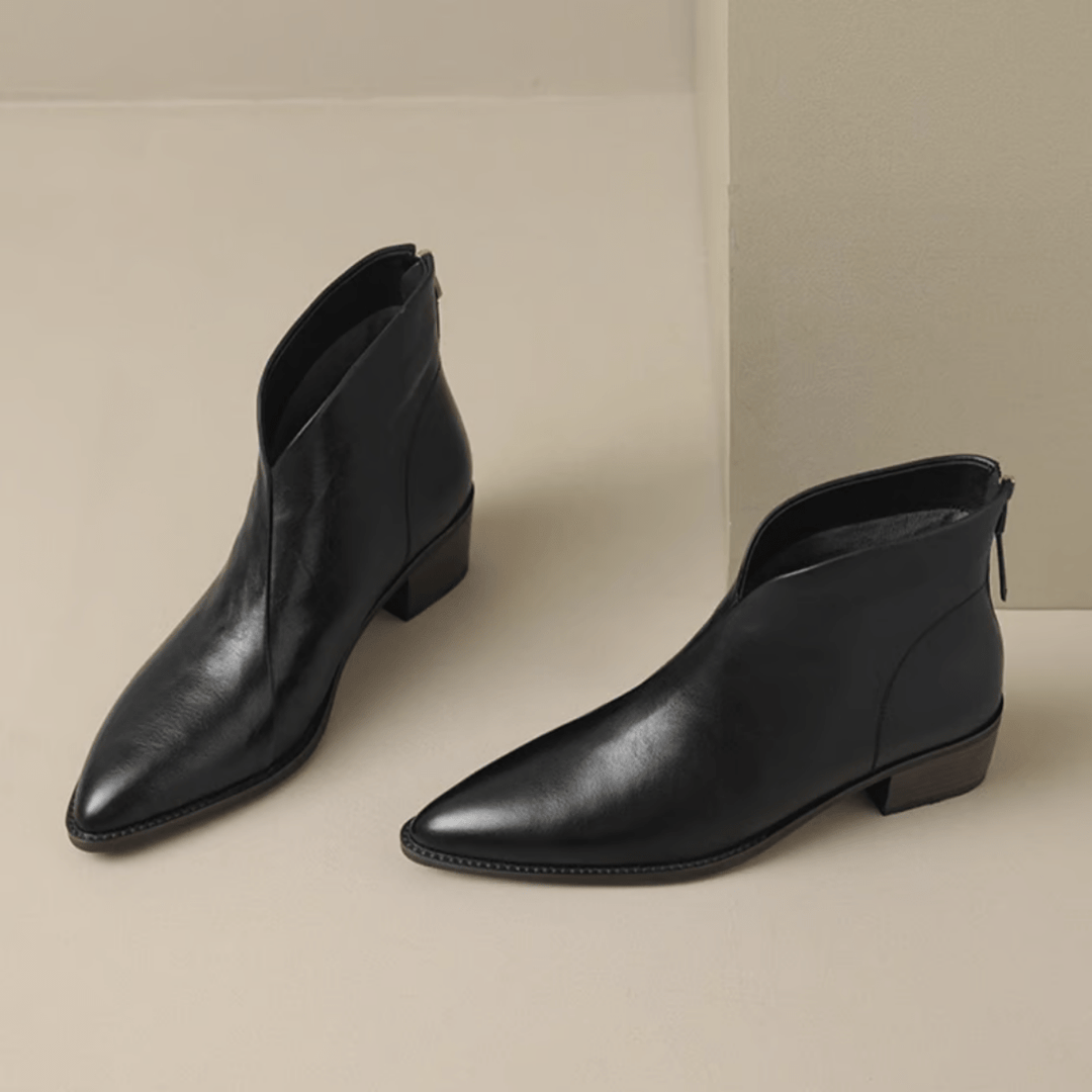 Camille | Stivaletti di Lusso con Tacco Basso
