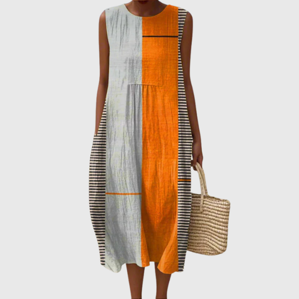 Maggio | Abito midi color block