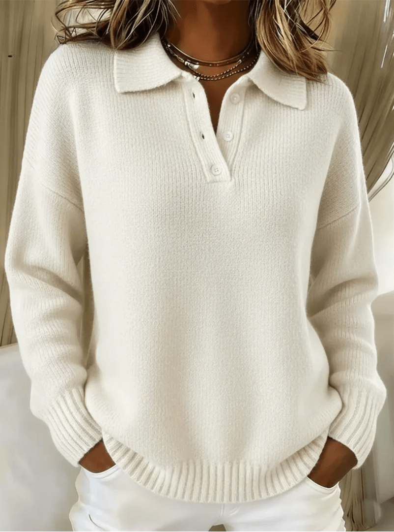 Olivia | Maglia Morbida con Colletto a Polo