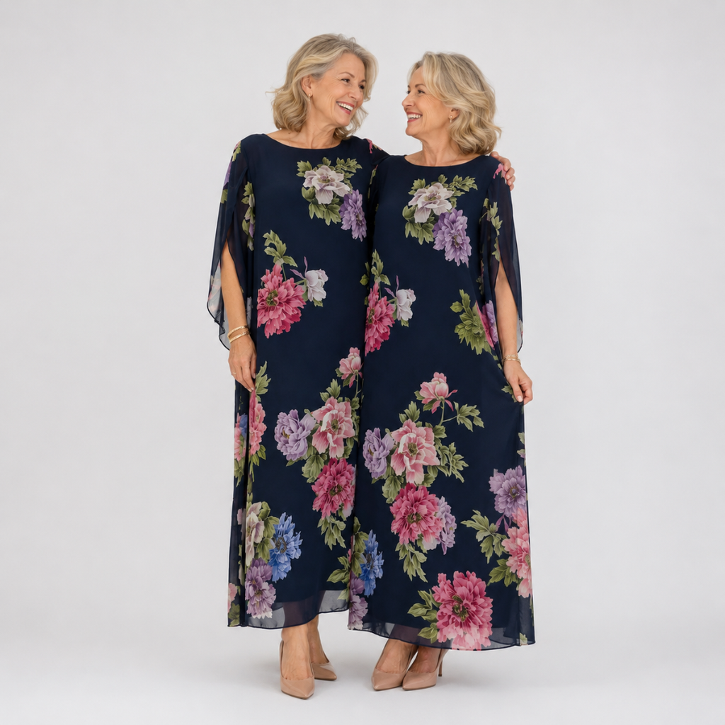Elowen | Abito lungo Midnight Bloom