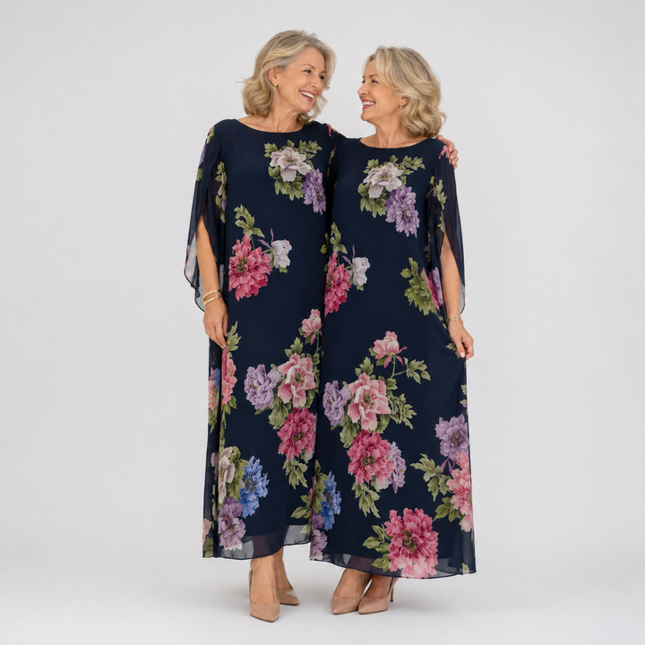 Elowen | Midnight Bloom Maxi Dress