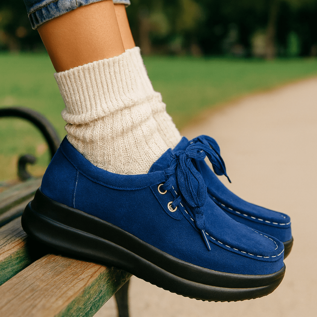 Tonja | Scarpe in Camoscio con Lacci