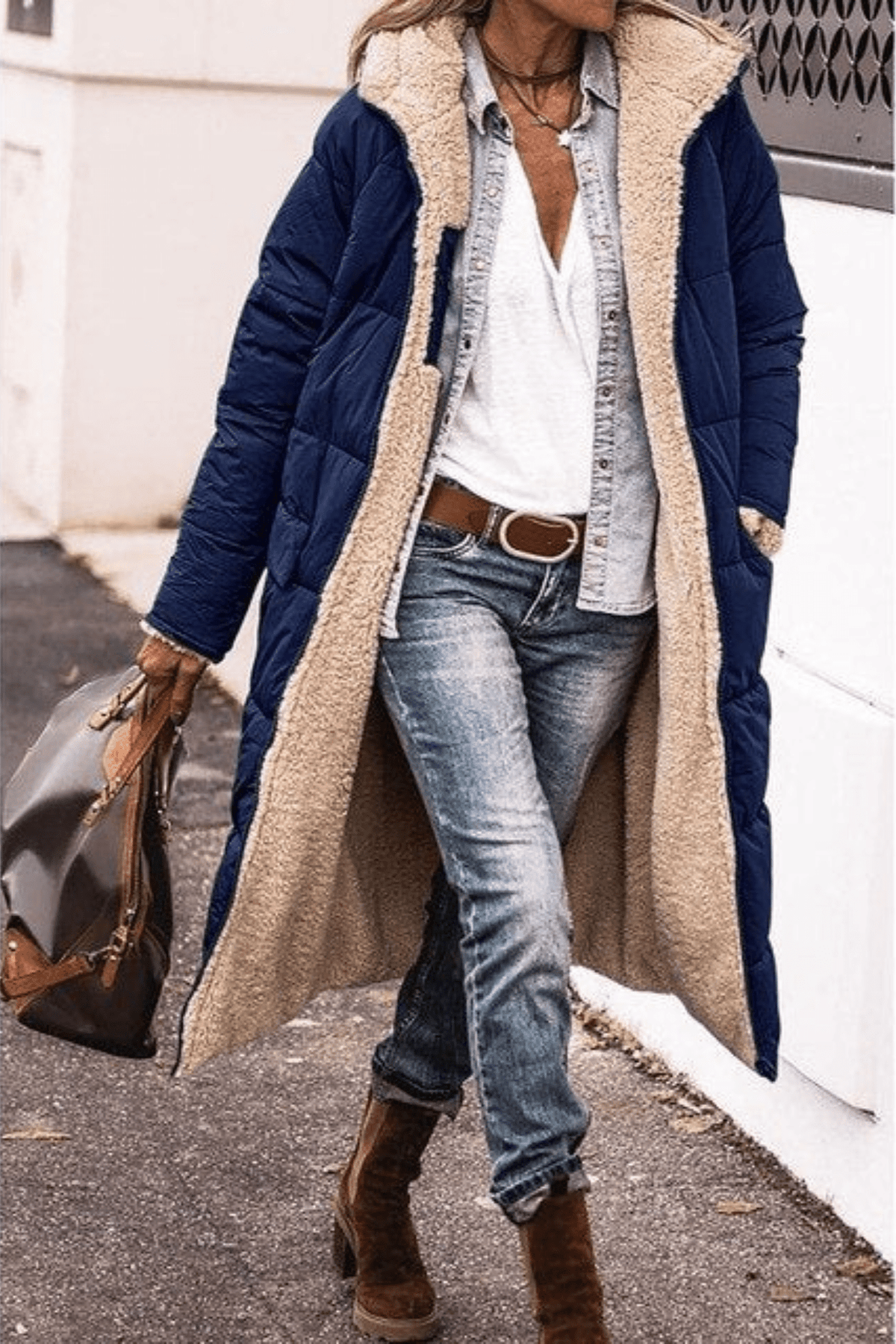 Anny | Mantello reversibile elegante