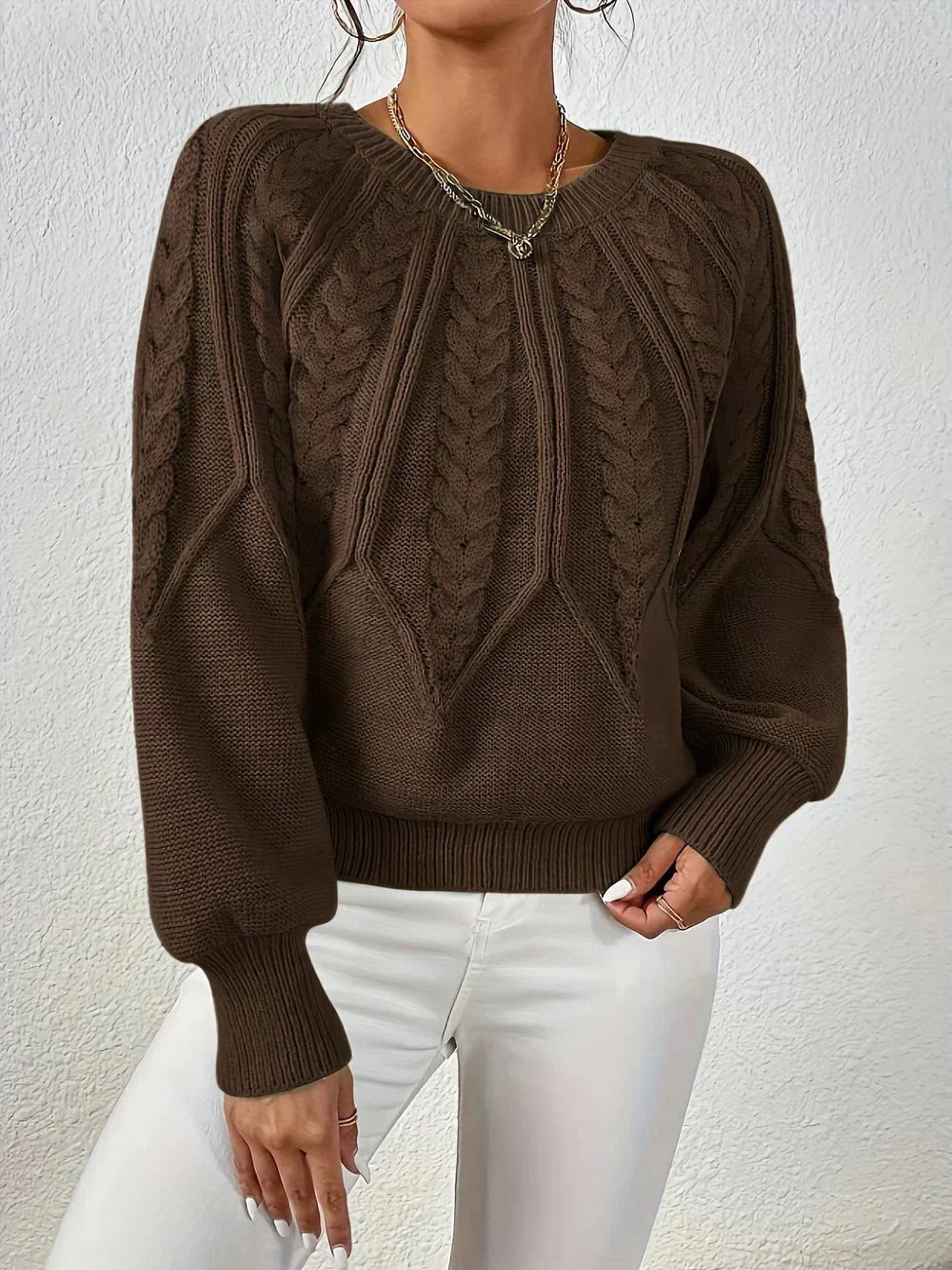 Rita | Maglia Elegante con Motivo Intrecciato
