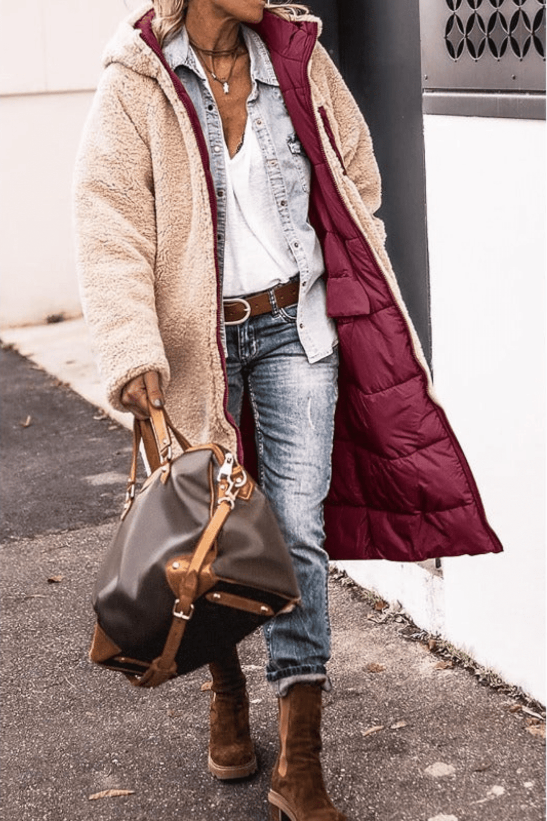 Anny | Mantello reversibile elegante