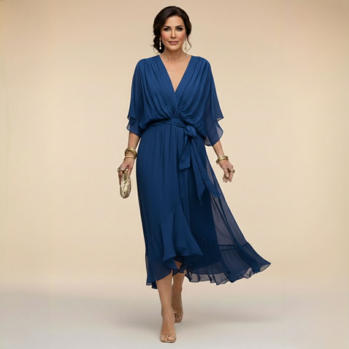 Monica | Abito con scollo a V
