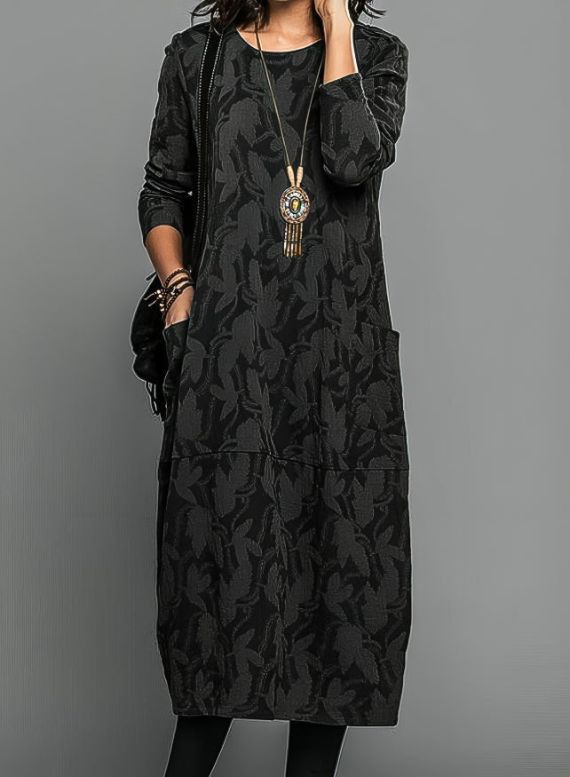 Cassie – Abito Invernale Casual con Scollo Tondo