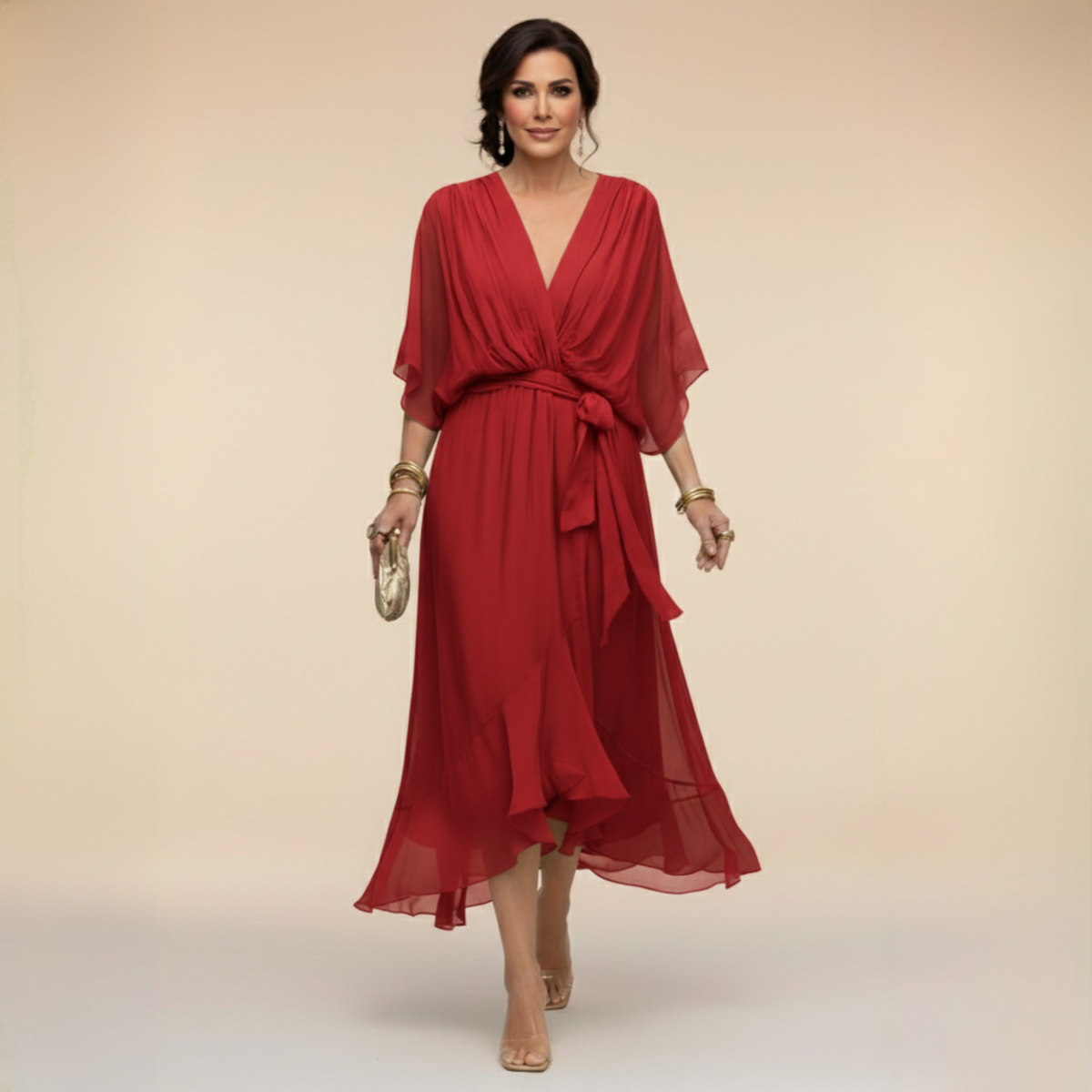 Monica | Abito con scollo a V