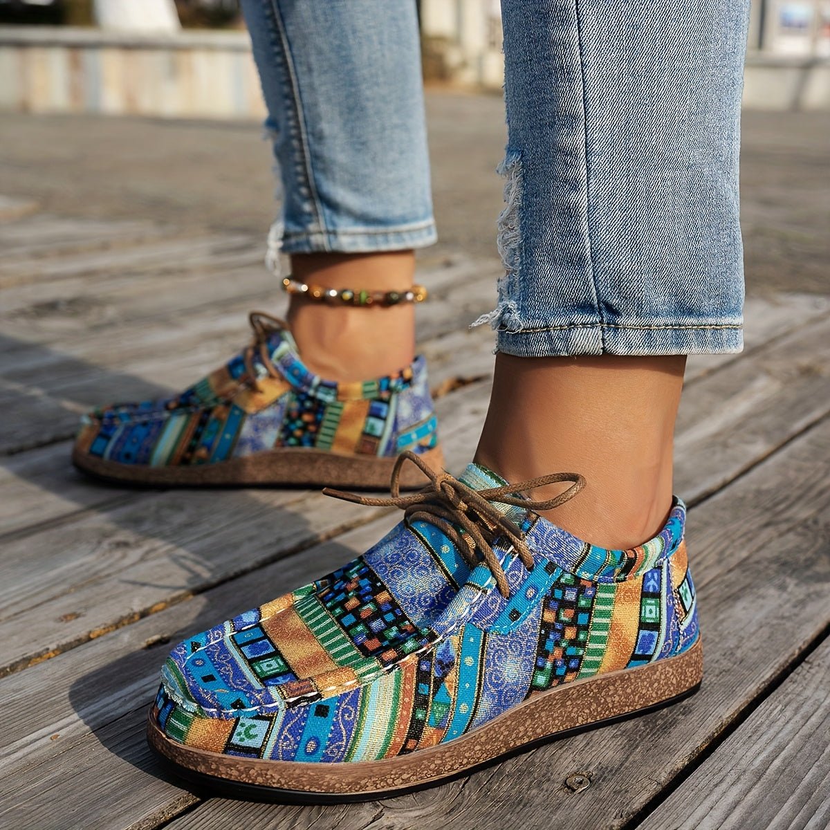 Aurora | Scarpe rétro colorate da donna
