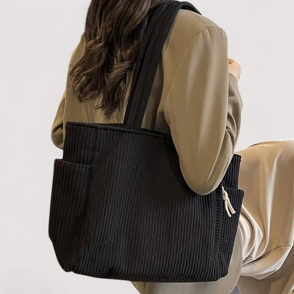 Lauren | Borsa a spalla in velluto a coste