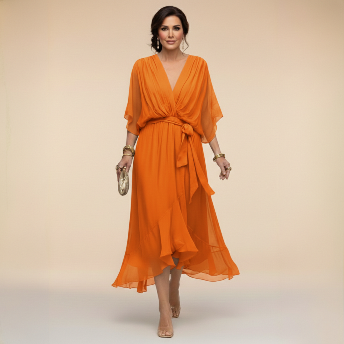 Monica | Abito con scollo a V