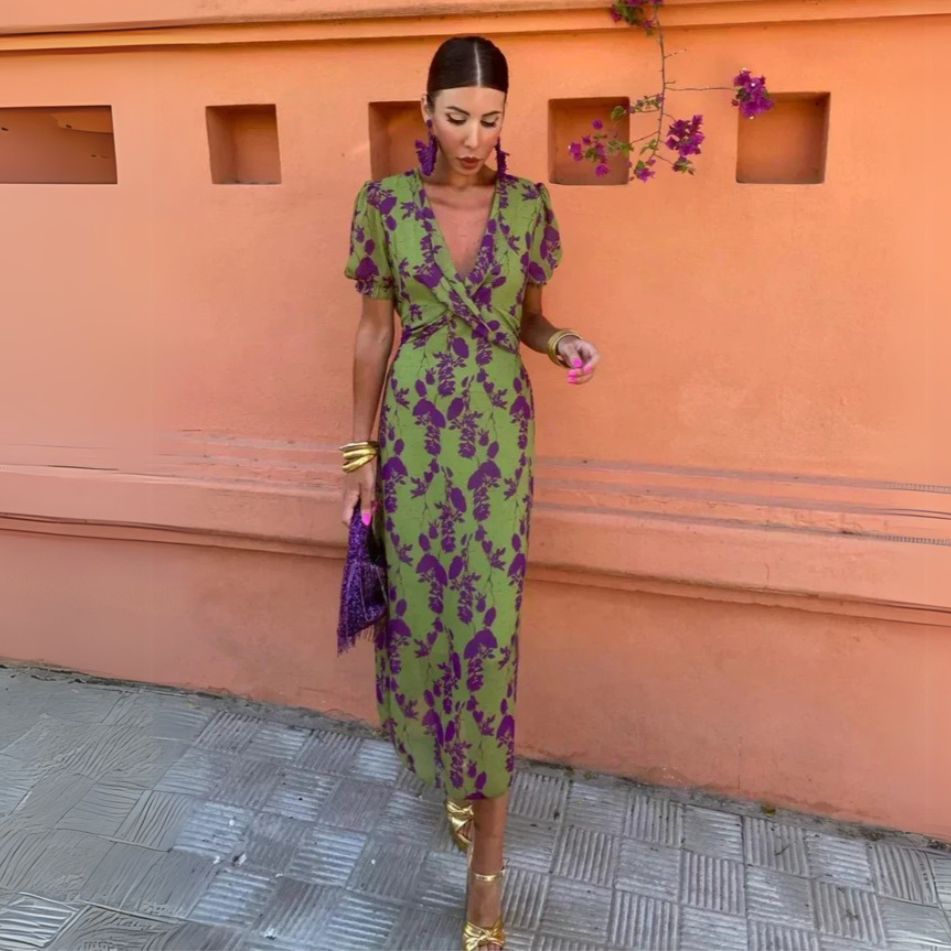 Danielle | Abito midi a fiori
