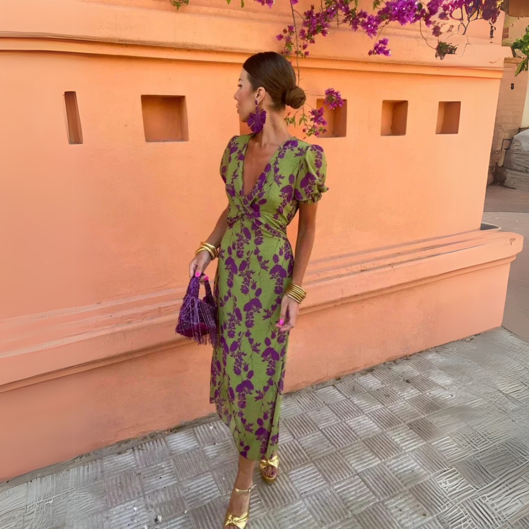 Danielle | Abito midi a fiori