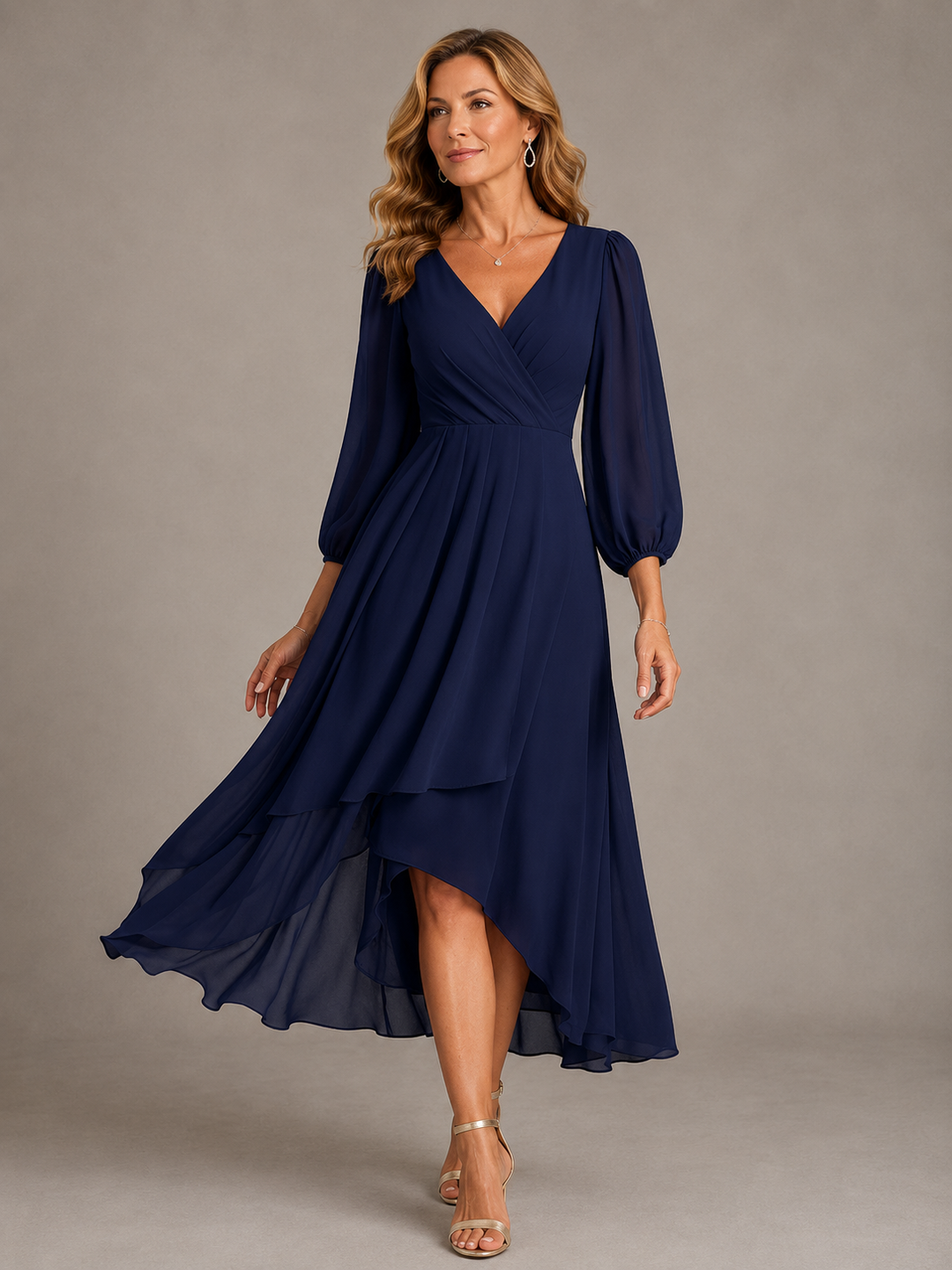 Mia | Abito lungo elegante con scollo a V