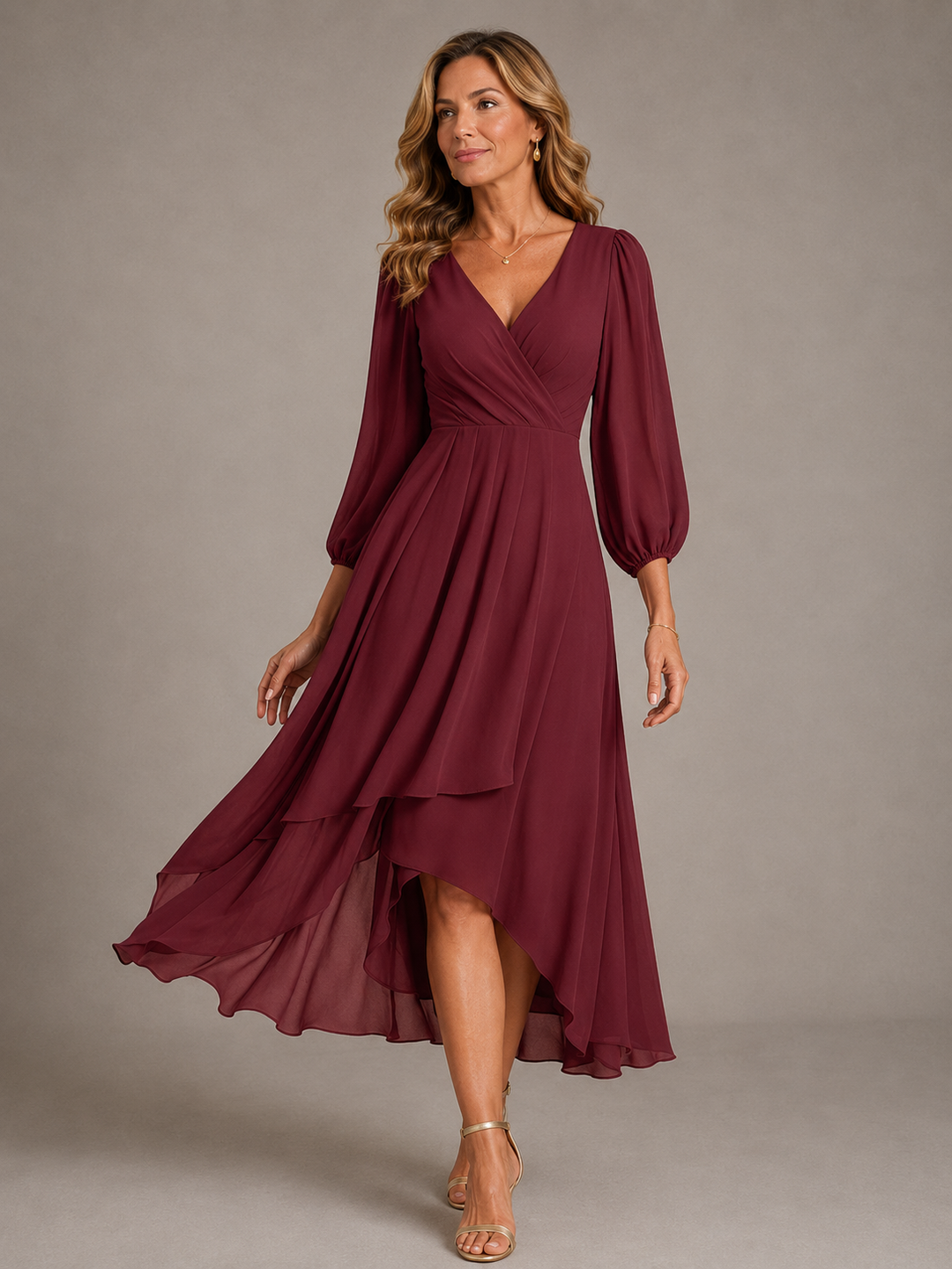 Mia | Abito lungo elegante con scollo a V