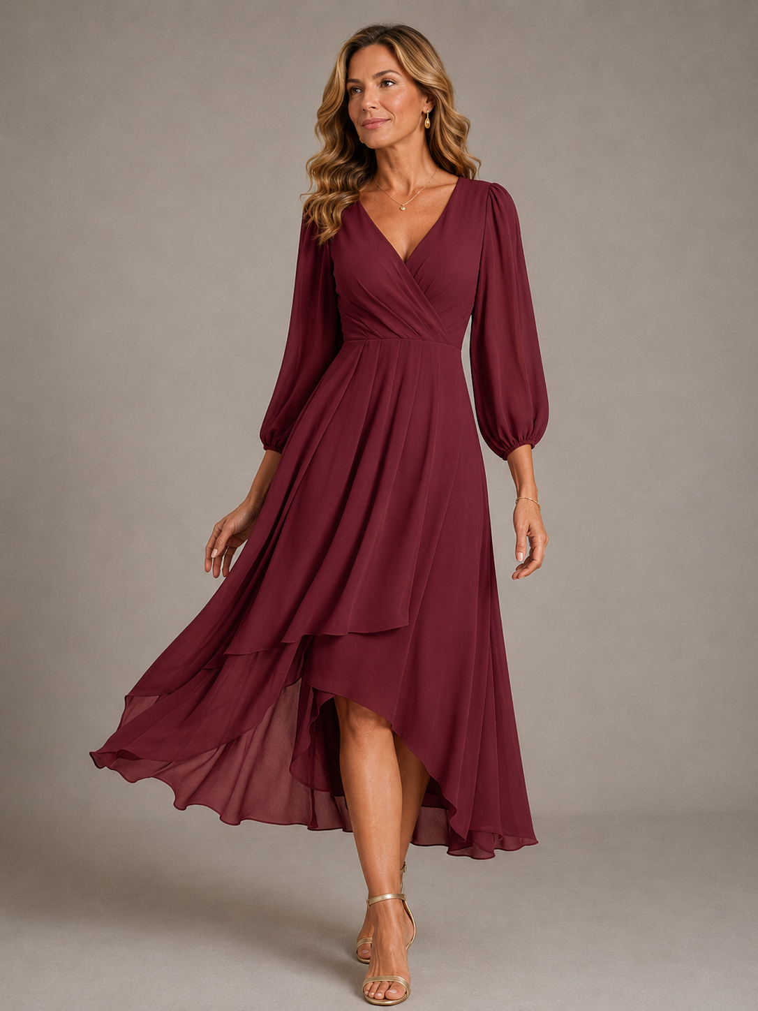Mia | Abito lungo elegante con scollo a V