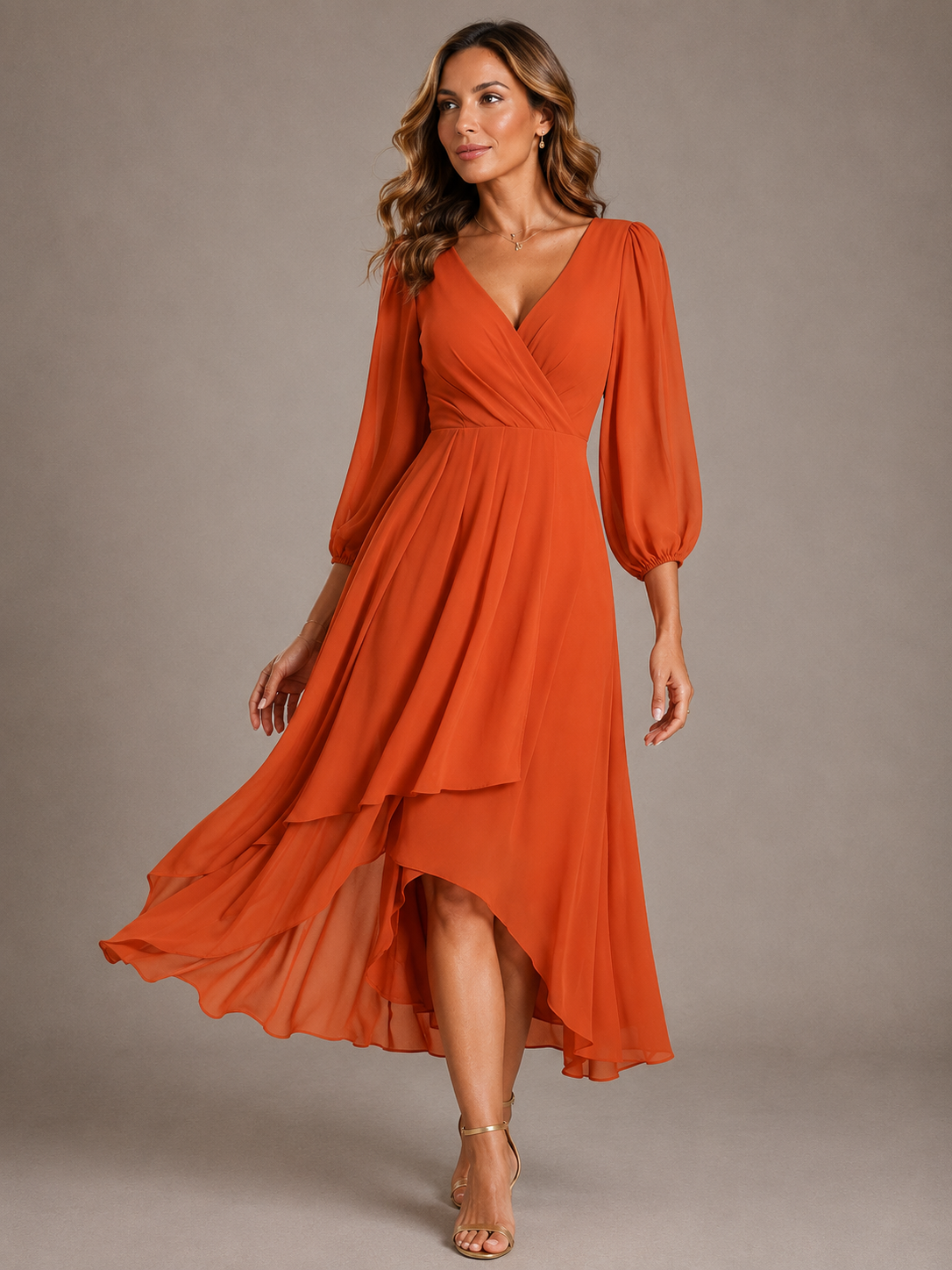 Mia | Abito lungo elegante con scollo a V