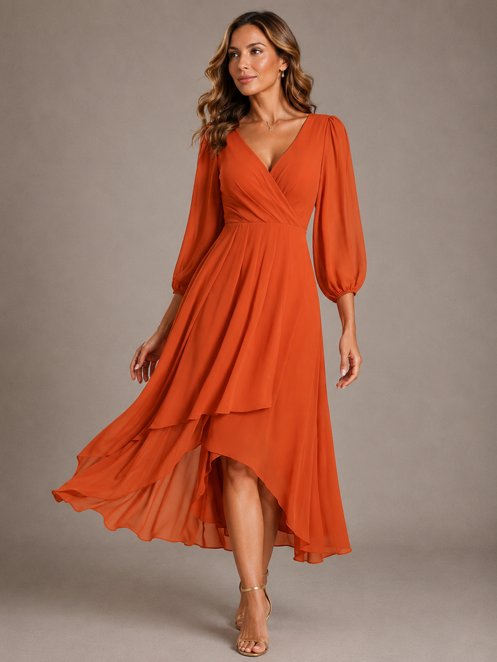 Mia | Abito lungo elegante con scollo a V