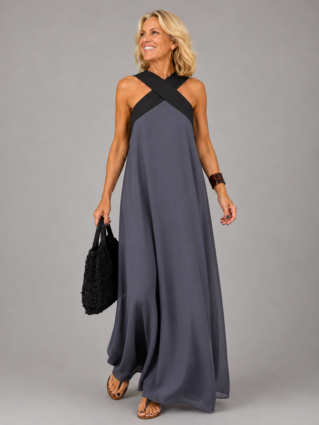 Velora | Maxi Abito Cross Elegance