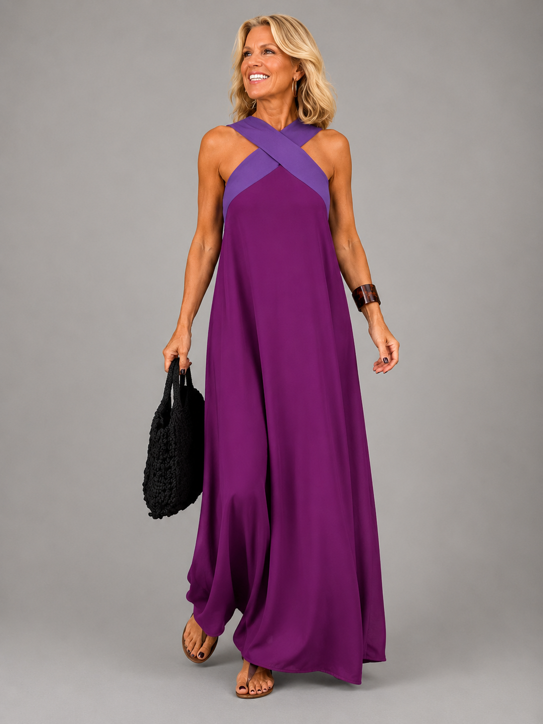 Velora | Maxi Abito Cross Elegance