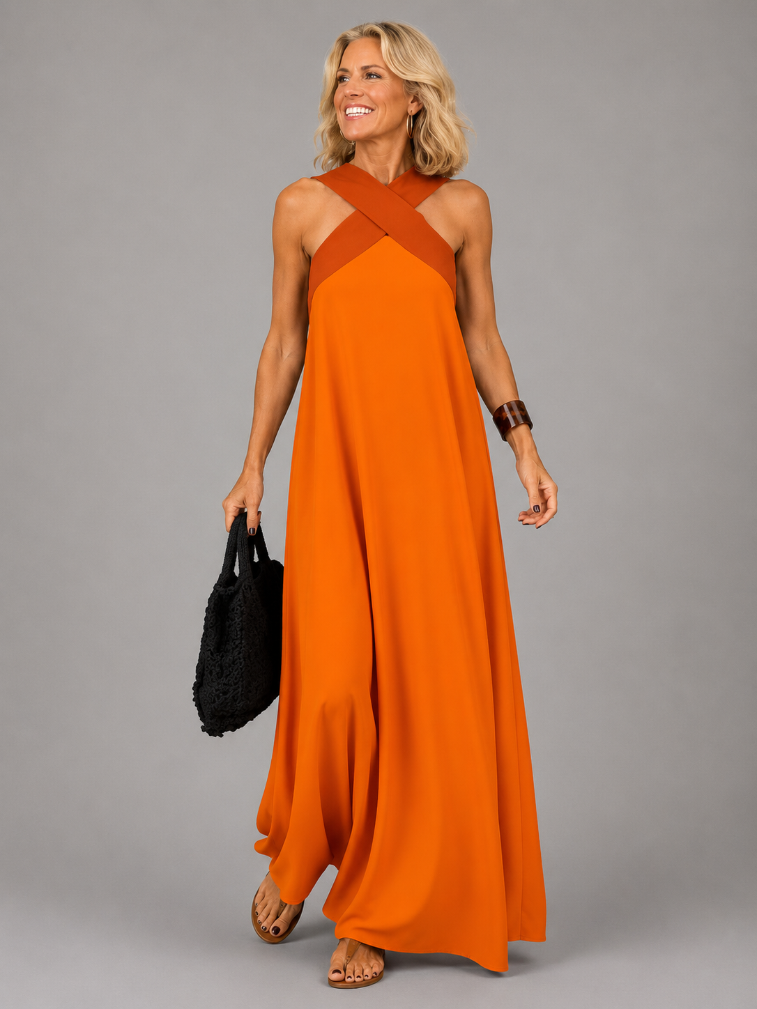 Velora | Maxi Abito Cross Elegance
