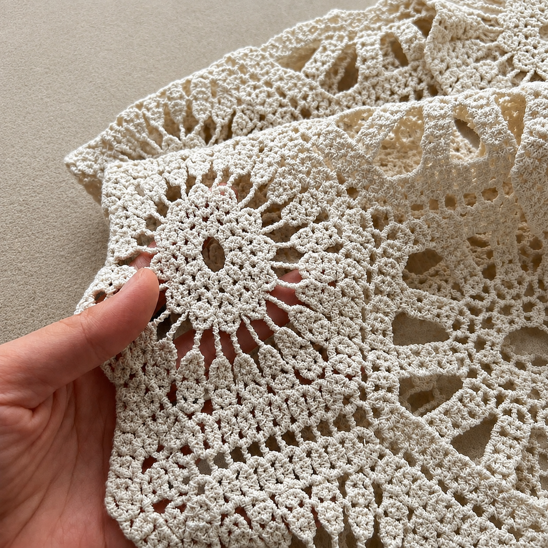 Cardigan all'uncinetto Mae