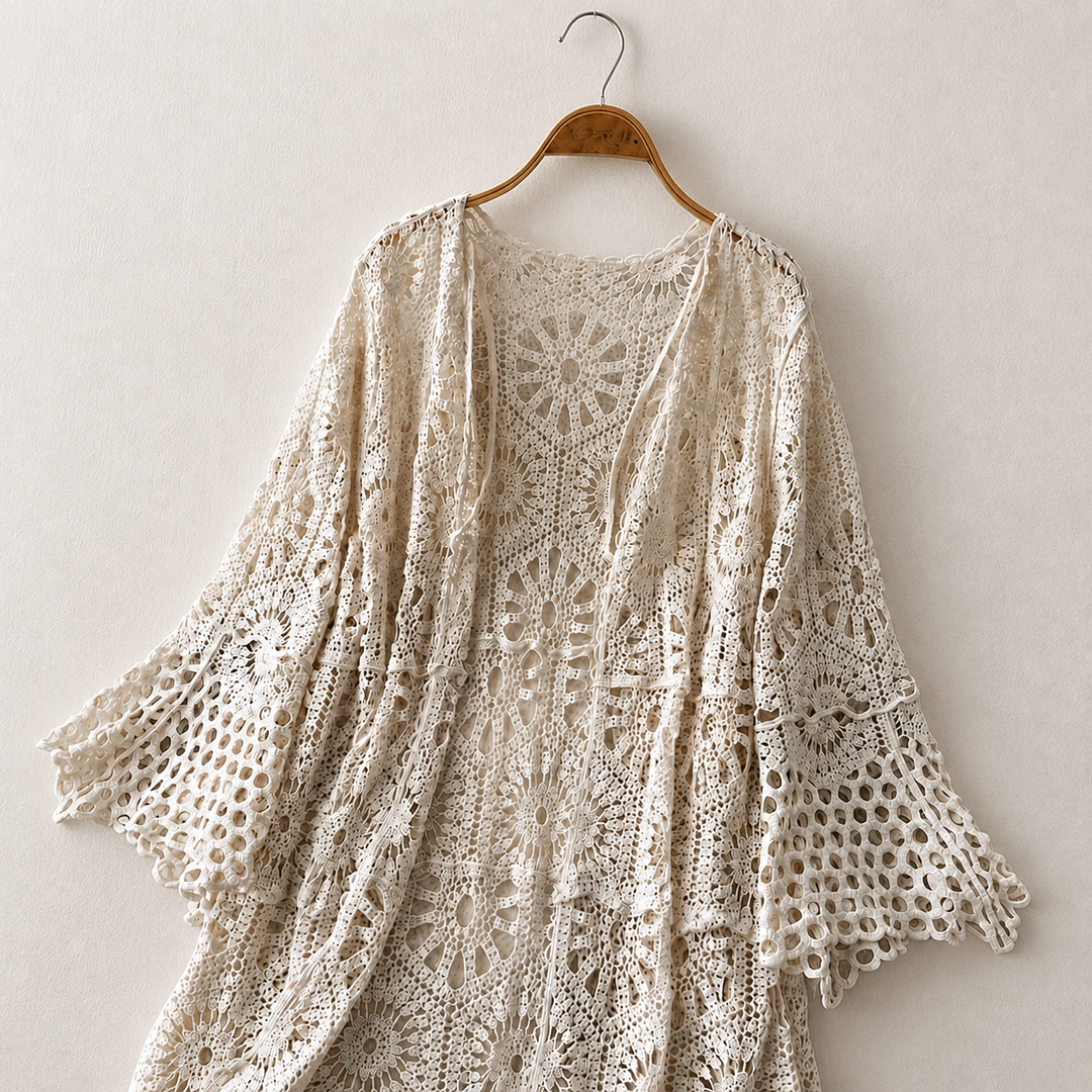 Cardigan all'uncinetto Mae
