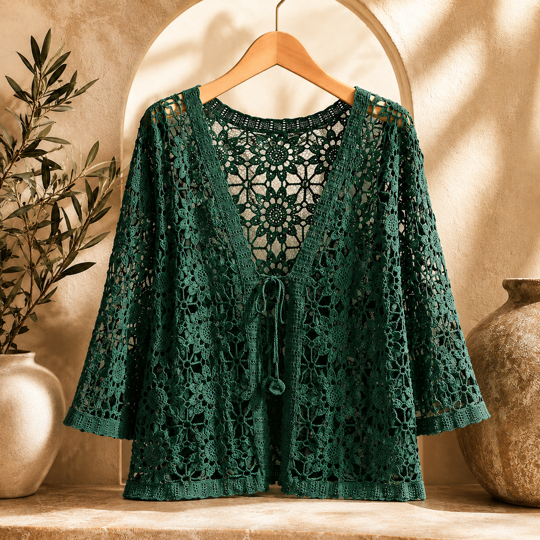 Cardigan all'uncinetto Elora