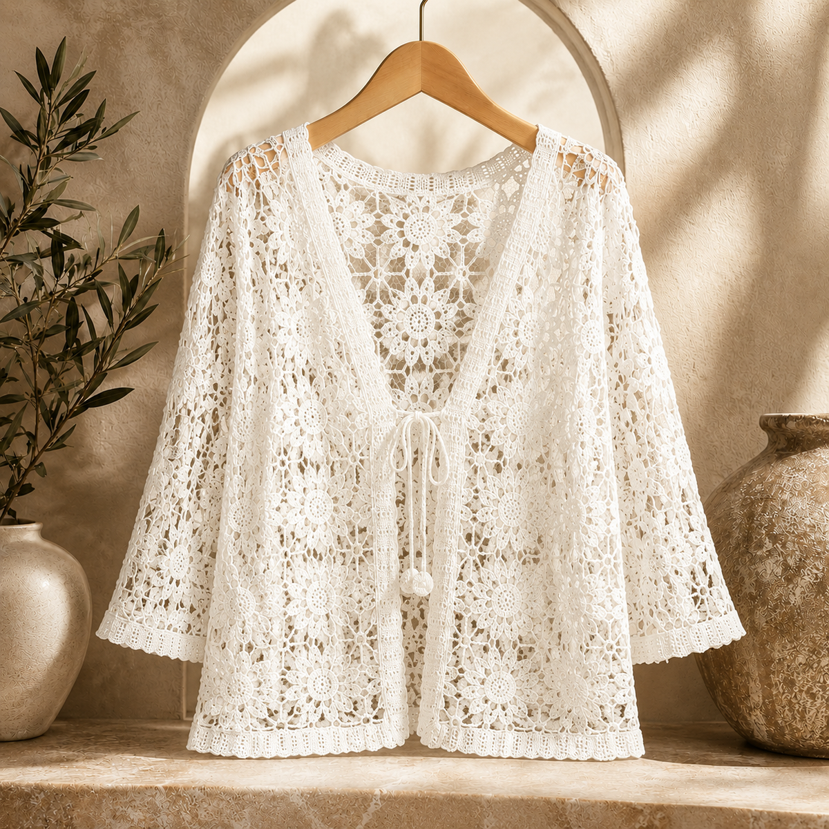 Cardigan all'uncinetto Elora