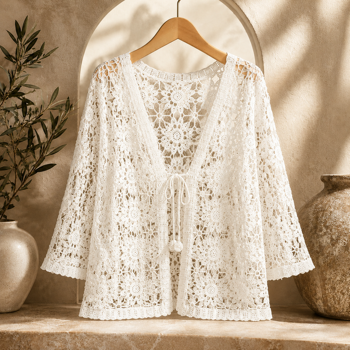 Cardigan all'uncinetto Elora