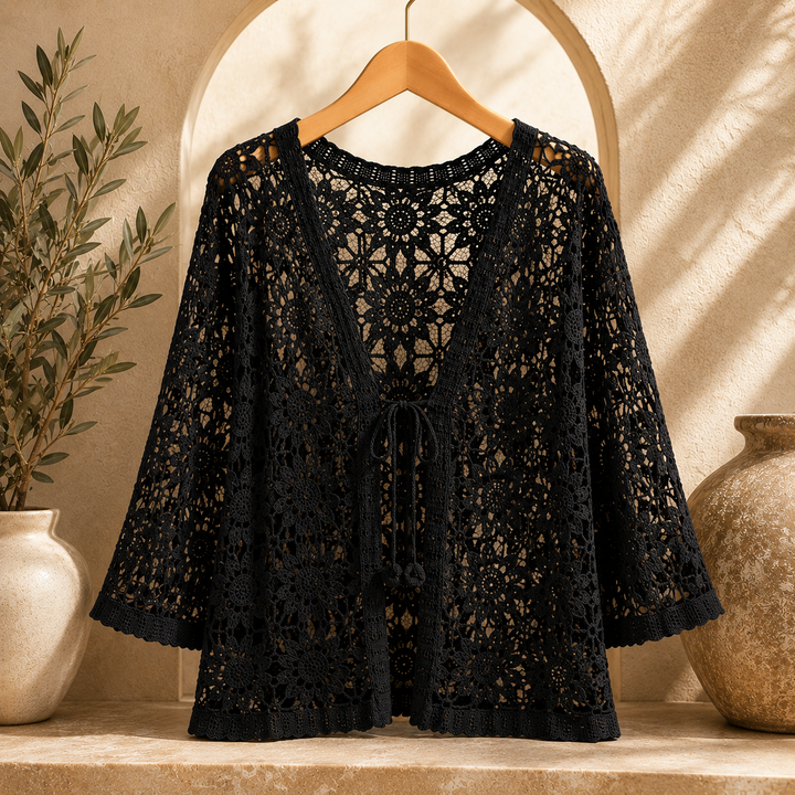 Cardigan all'uncinetto Elora