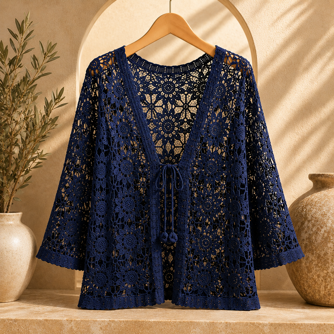 Cardigan all'uncinetto Elora