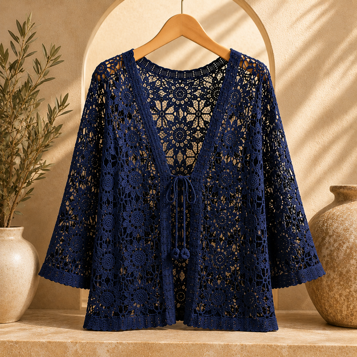 Cardigan all'uncinetto Elora