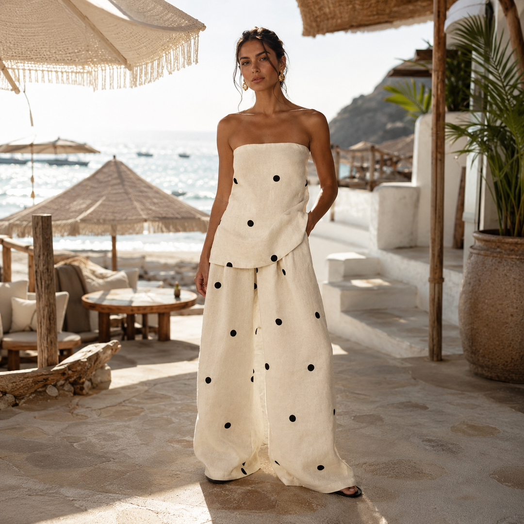 Alma™ | Completo mediterraneo a pois