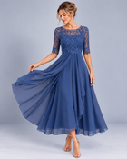 Maria | Abito Elegante in Pizzo e Chiffon