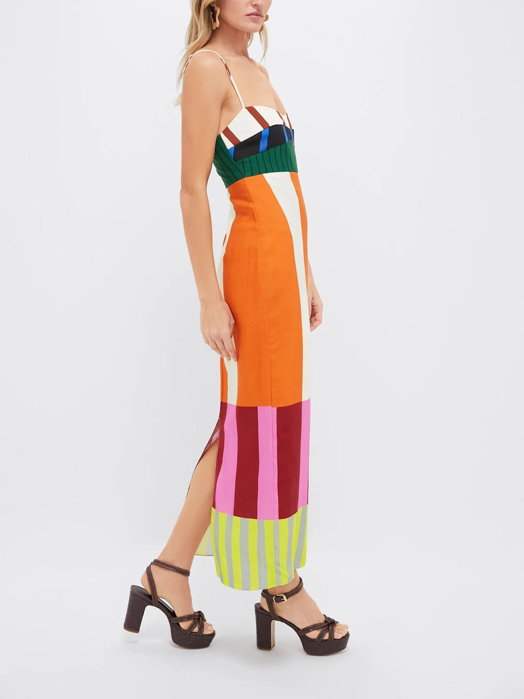 Paloma | Maxi Abito Colorato a Righe