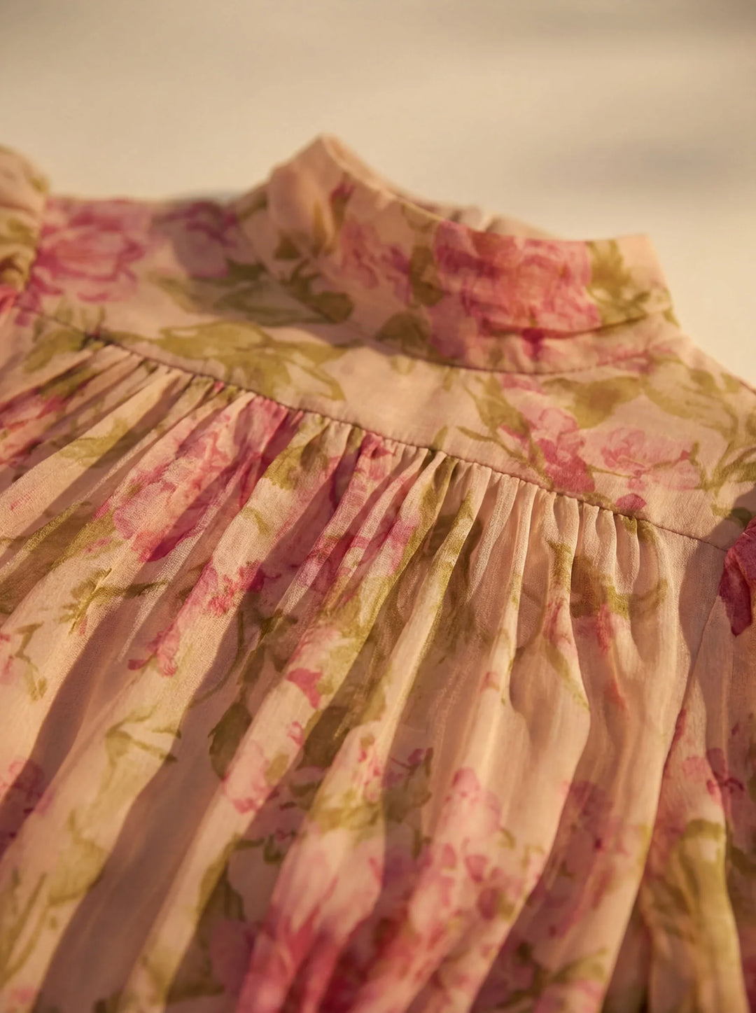 Rosario | Abito Lungo Floreale in Chiffon